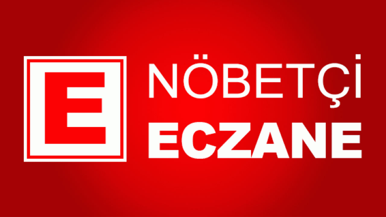 1 Ocak nöbetçi eczaneler
