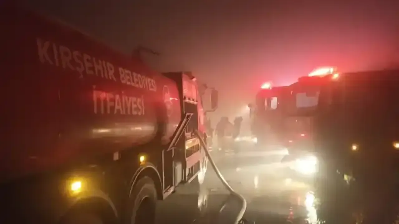 Büyük yangına Kırşehir'den destek