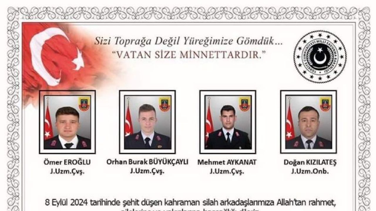 Şehitler için Kırşehir'den peş peşe taziye mesajları!