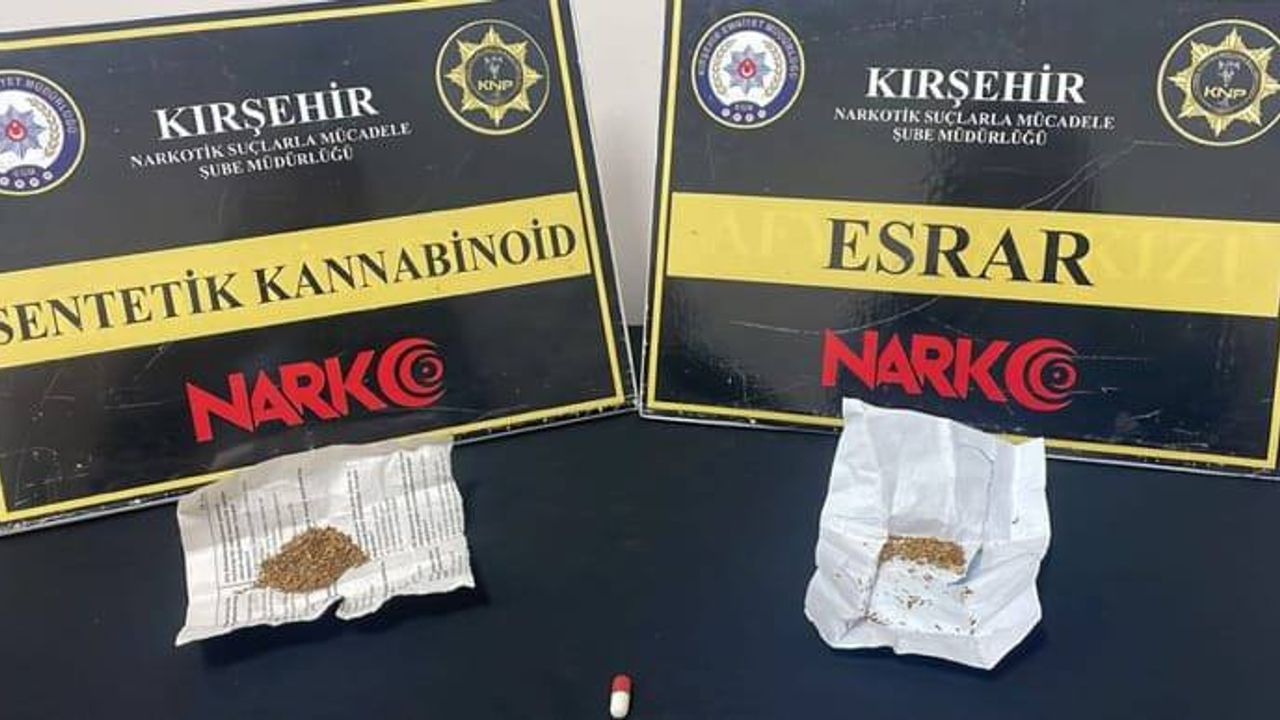 Kırşehir Polisi yasaklı maddeye geçit vermiyor!