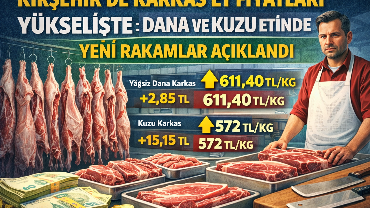 Kırşehir’de Karkas Et Fiyatları Yükselişte
