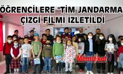 Öğrencilere Tim Jandarma Çizgi Filmi İzletildi