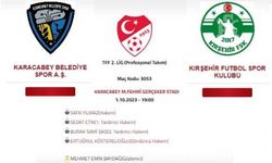 Karacabey- Kırşehir maçını Yılmaz yönetecek 