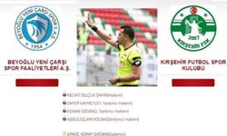 Beyoğlu- Kırşehir FK maçını “Şahin” yönetecek