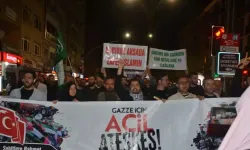 Kırşehir'de Filistin'e destek gösterisi