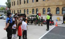 Öğrenci trafik polisi oldu, yayalara yol vermeyen sürücüye ceza kesti