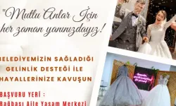 Belediye'den gelinlik desteği