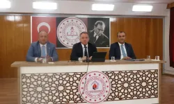 Okul ve kurum müdürleriyle toplantı yapıldı