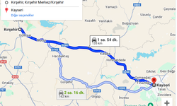 Kırşehir ile Kayseri arası kaç Km? Kaç saat?