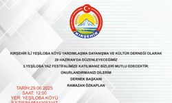 Yeşiloba Köyü’nden 3. Büyük Yaz Festivali Çağrısı