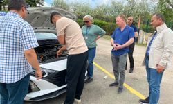 Gülşen, sürüş alanında incelemelerde bulundu