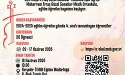 Yeni güzel sanatlar ortaokulu öğrenci alımına hazırlanıyor