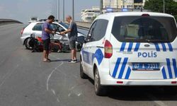 İhbara giden 112 motosikleti kaza yaptı