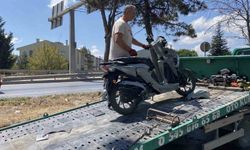 Minibüs ile motosiklet çarpıştı: 1 yaralı