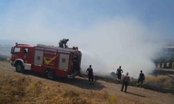 Erzurum’da Otluk Alanda Korkutan Yangın