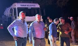 Kaman Başköy’de çıkan yangın kısa sürede söndürüldü
