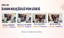 Fen Lisesi, başarılı öğrencilerini ödüllerle taçlandırdı