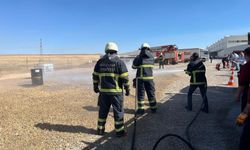 Fabrikada nefes kesen yangın tatbikatı