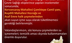 Kırşehir Belediyesi’nden bazı çeşmelerden akan suya karşı uyarı!