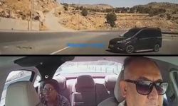 Yoldaki anlık kontrol kaybı kameralara yansıdı
