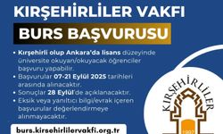 Kırşehirliler Vakfı’ndan 2025–2026 burs duyurusu