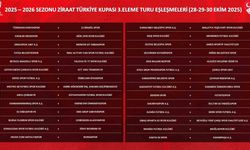 Ziraat Türkiye Kupası 3. Eleme Turu Eşleşmeleri Belli Oldu
