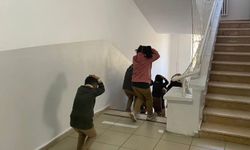Çiçekdağı’nda deprem tatbikatı gerçeğini aratmadı!