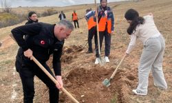 AFAD Gönüllüleri doğaya fidan dikerek çevre duyarlılığına katkı sağladı