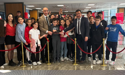 Ortaokul öğrencilerinden mozaik sergisi