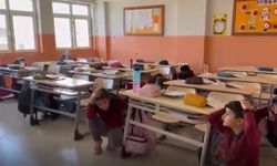 Okullarda eş zamanlı deprem tatbikatı gerçekleştirildi