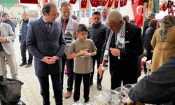 Kaman'da minik eller  Gazze'ye umut oldu