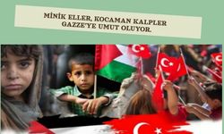 Kaman’da minik eller Gazze için umut oluyor