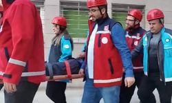 Kırşehir’de ekipler afet tatbikatında zamanla yarıştı