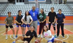Kırşehir’de genç basketbolcular sahaya hazırlanıyor