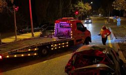 Kırşehir’de  kontrolden çıkan araç takla attı