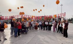 Lösemiye umut balonları Kırşehir semalarında uçtu