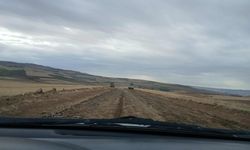 O köyün yolu geçici olarak trafige kapatıldı