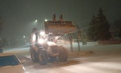 Kırşehir-Mucur arasında kar yağışı devam ediyor