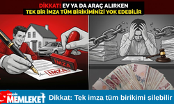 Dikkat: Tek imza tüm birikimi silebilir