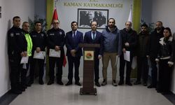 Başarılı emniyet ve jandarma personeline belge