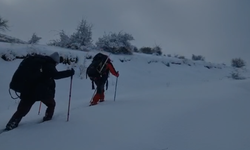 Kırşehir’de Dağcılar İlk Karla Gönül Dağı’na Tırmandı