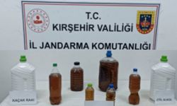 Kaman'da  kaçak viski, rakı ve etil alkol ele geçirildi