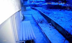 Kaman’da kar yağışı öncesi gökyüzü aniden aydınlandı