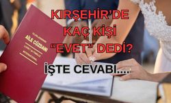 Kırşehir’de kaç kişi “Evet” dedi?