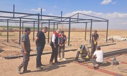 Kırşehir Meralarında Hayvan Refahı İçin Gölgelik Mesaisi