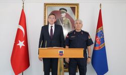 Akçakent Kaymakamı Yıldız, Jandarma Komutanı Yıldırım ile buluştu
