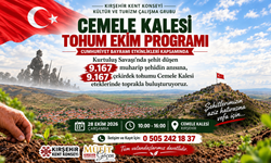Kırşehir’de 9 Bin 167 Şehidin Anısına 9 Bin 167 Tohum Toprakla Buluşacak
