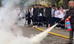 Kırşehir’de Öğrencilere Yangın Söndürme Eğitimi Verildi