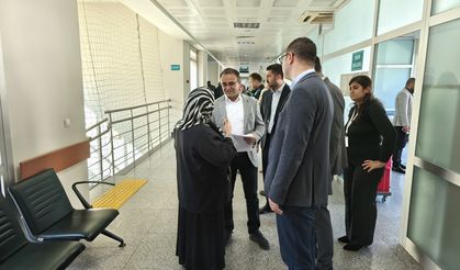 Dulkadiroğlu, personellerle ve hastalarla bir araya geldi