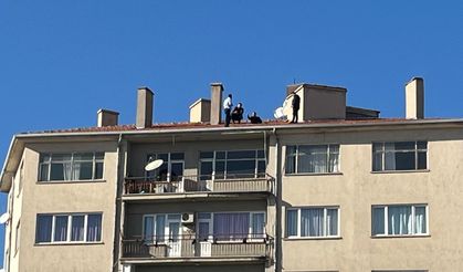 İkna edildi, çatıdan indirildi